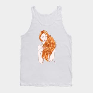 Purrrfect love (red version) Tank Top